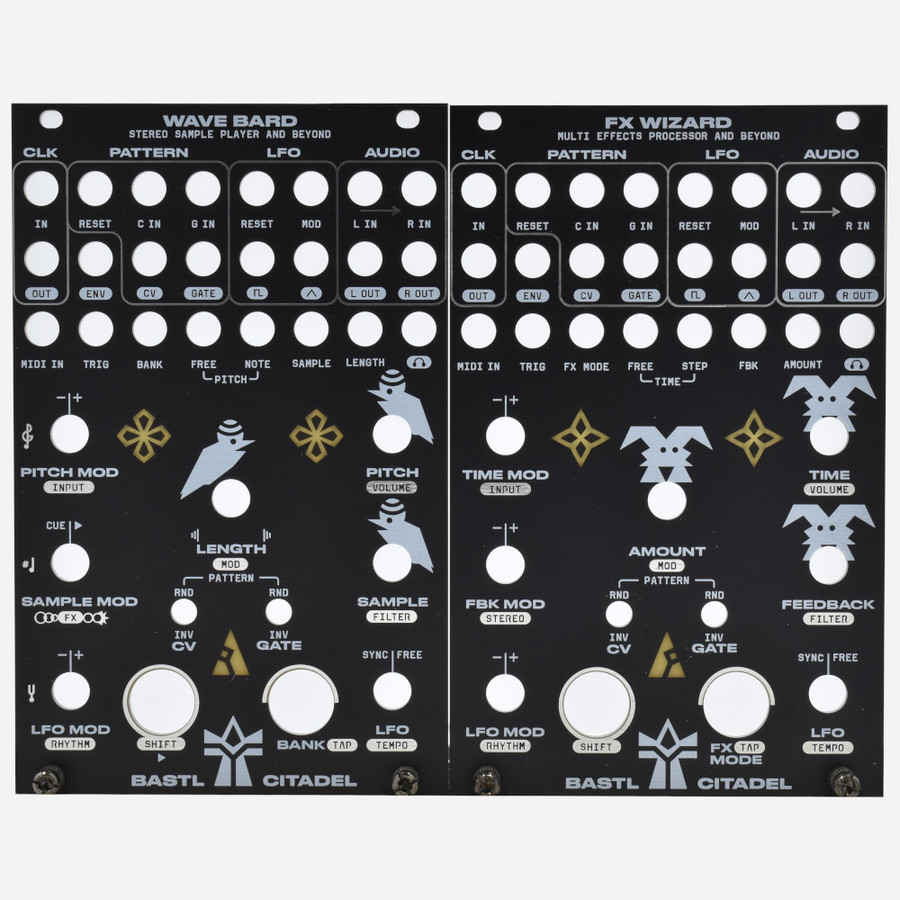 Bastl Instruments Citadel FX WIZARD and WAVE BARD Reversible Replacement Panel