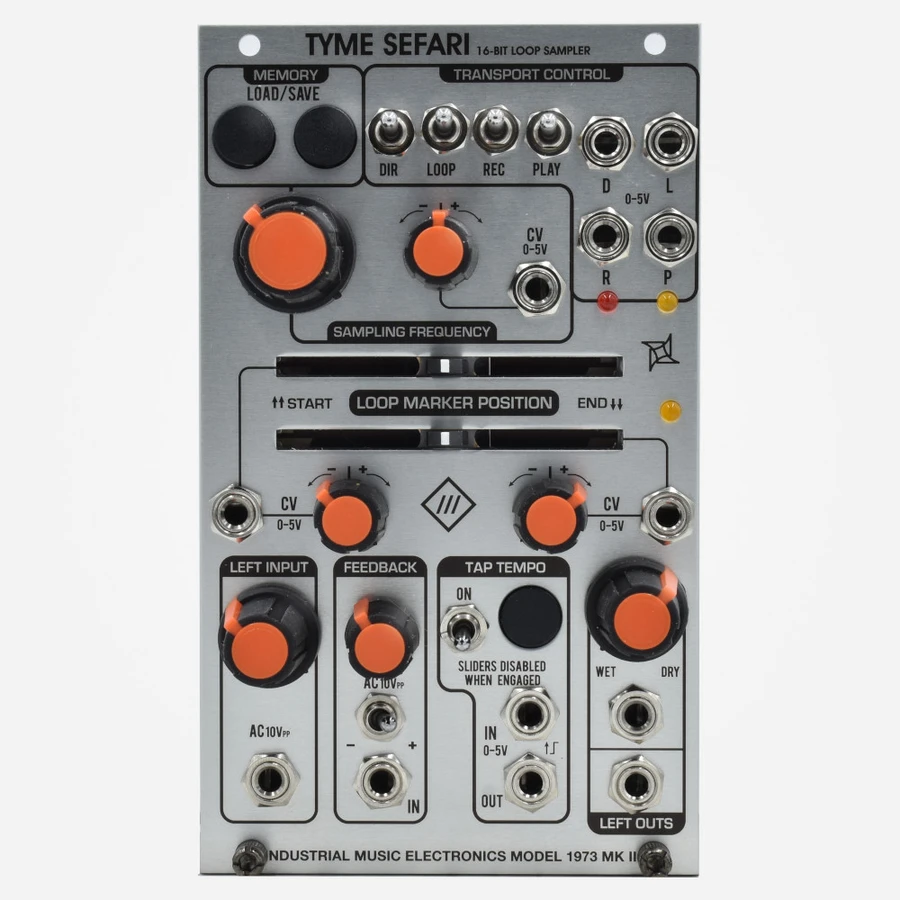 IME Industrial Music Electronics TYME SEFARI MK2 Eurorack Lo-Fi Sampler Buffer and Delay Module