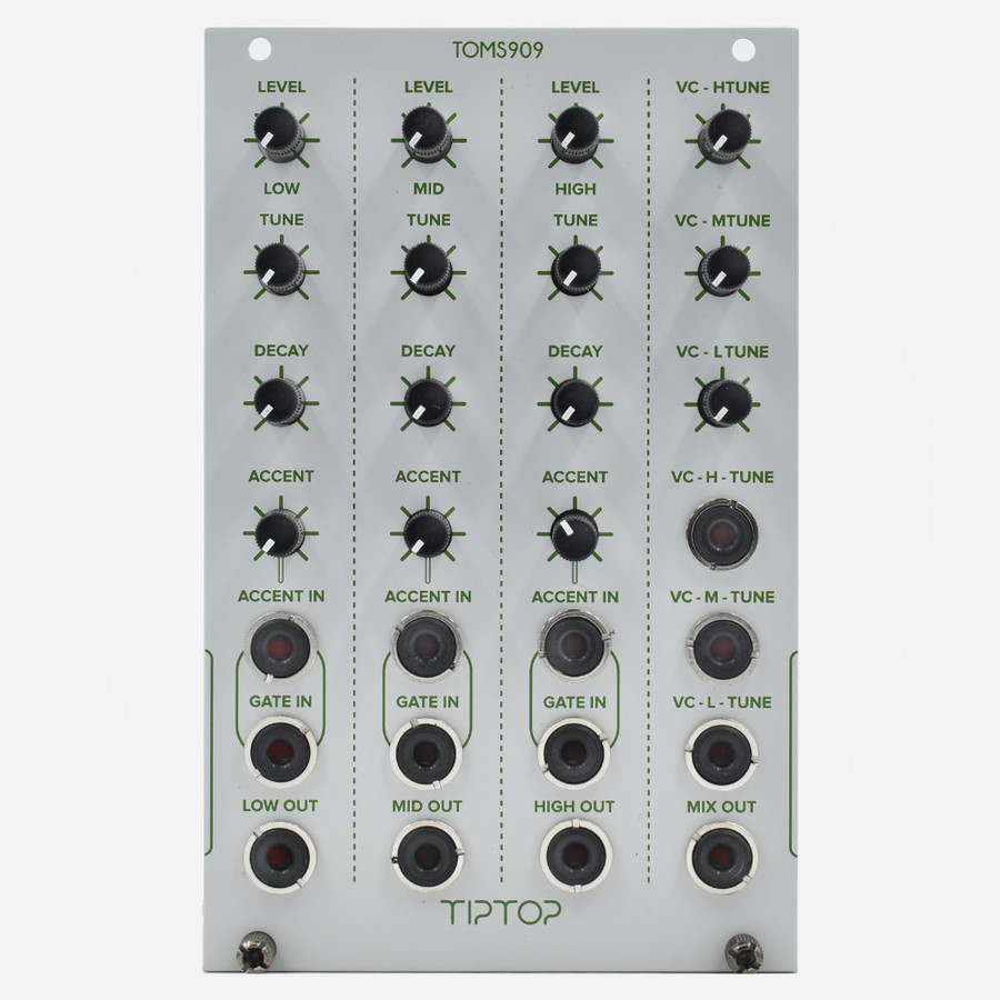 Tip Top Audio TOMS909 Eurorack TR-909 Toms Clone Percussion Module