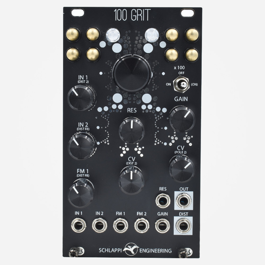 Schlappi Engineering 100 Grit (Black) Eurorack Distortion and filter Module