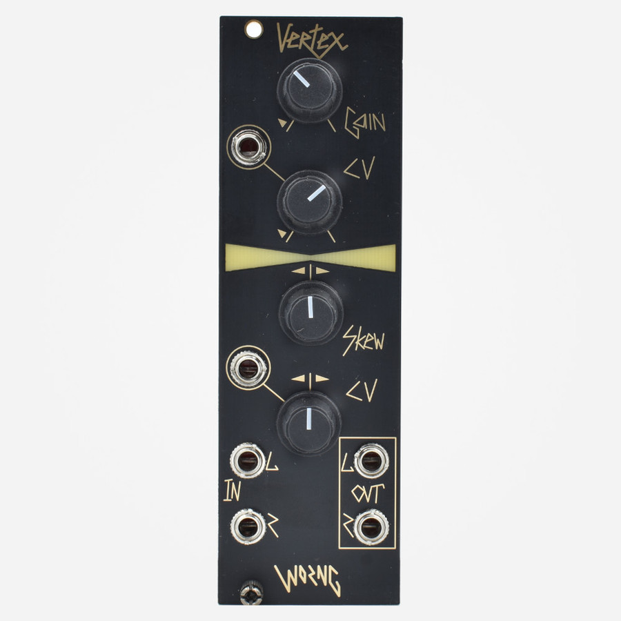 Worng Electronics VERTEX Eurorack Stereo VCA and Panner (Black Panel)