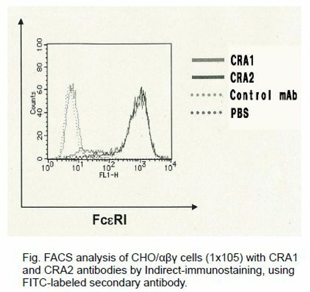 Anti High Affinity Immunoglobulin Epsilon Receptor Subunit Alpha (FCER1A) mAb (Clone CRA2, Fluorescein-conjugated)