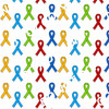 CDS Printed Pattern Vinyl | Autism Awareness Ribbon 2