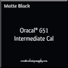 Oracal® 651 Intermediate Cal | Matte Black