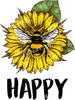 ColorSplash Ultra Transfers | Happy Bee Sunflower