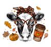 ColorSplash Ultra | Fall Messy Bun Cow and Coffee
