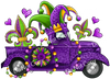 ColorSplash Ultra | Mardi Gras Fleur De Lis Truck