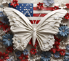 ColorSplash Ultra Tumbler Wraps| 3D Patriotic Butterfly CF 3