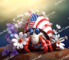 ColorSplash Ultra Tumbler Wraps| 3D Patriotic Hermit Crab CF 1