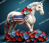 ColorSplash Ultra Tumbler Wraps| 3D Patriotic Horse CF 1