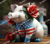 ColorSplash Ultra Tumbler Wraps| 3D Patriotic Pig CF 1