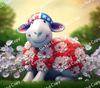 ColorSplash Ultra Tumbler Wraps| 3D Patriotic Sheep CF 2