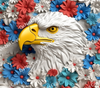 ColorSplash Ultra Tumbler Wraps| 3D Patriotic Eagle CF 26