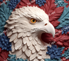 ColorSplash Ultra Tumbler Wraps| 3D Patriotic Eagle CF 16