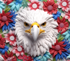 ColorSplash Ultra Tumbler Wraps| 3D Patriotic Eagle CF 6