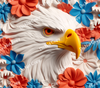 ColorSplash Ultra Tumbler Wraps| 3D Patriotic Eagle CF 4
