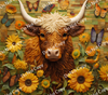 ColorSplash Ultra Tumbler Wraps| 3D Highland Cow CF 14