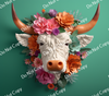 ColorSplash Ultra Tumbler Wraps| 3D Highland Cow CF 8