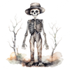 ColorSplash Ultra | Watercolor Halloween Skeletons 24