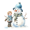 ColorSplash Ultra | Watercolor Snowman 25