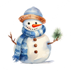 ColorSplash Ultra | Watercolor Snowman 23