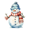 ColorSplash Ultra | Watercolor Snowman 2