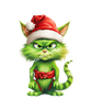 ColorSplash Ultra | Green Christmas Cats CF 12