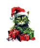 ColorSplash Ultra | Green Christmas Cats CF 8
