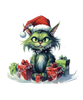 ColorSplash Ultra | Green Christmas Cats CF 2