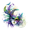 ColorSplash Ultra | Mardi Gras Mask CF 4