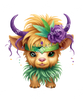 ColorSplash Ultra | Mardi Gras Highland Cow CF 15