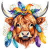 ColorSplash Ultra | Mardi Gras Highland Cow CF 9