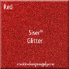Red Siser Glitter 20"