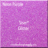 Neon Purple Siser Glitter 20"