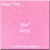 Siser® 12" Glitter Heat Transfer Vinyl | Neon Pink