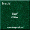 Siser® 12" Glitter Heat Transfer Vinyl | Emerald