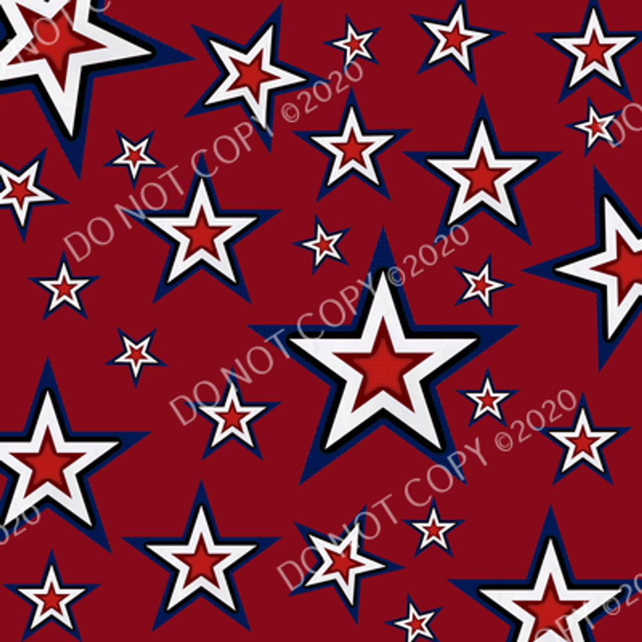 CDS Exclusive Printed Vinyl | Patriotic Stars and Stripes 5