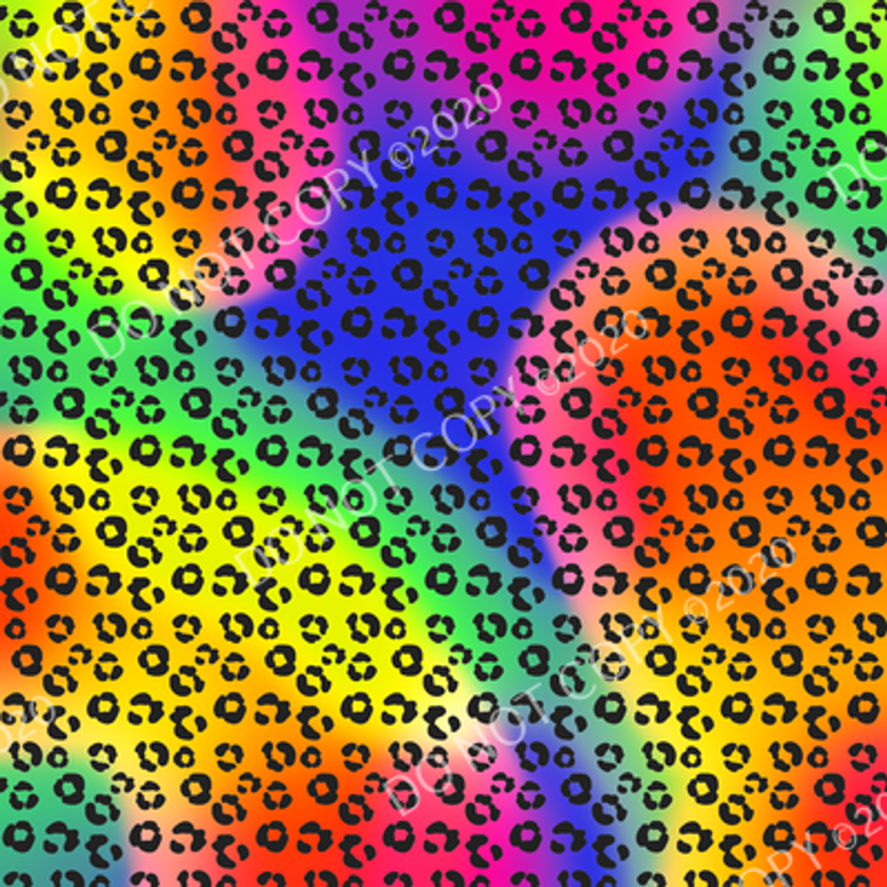 Rainbow Cheetah 12x12 Patterned Vinyl Sheet