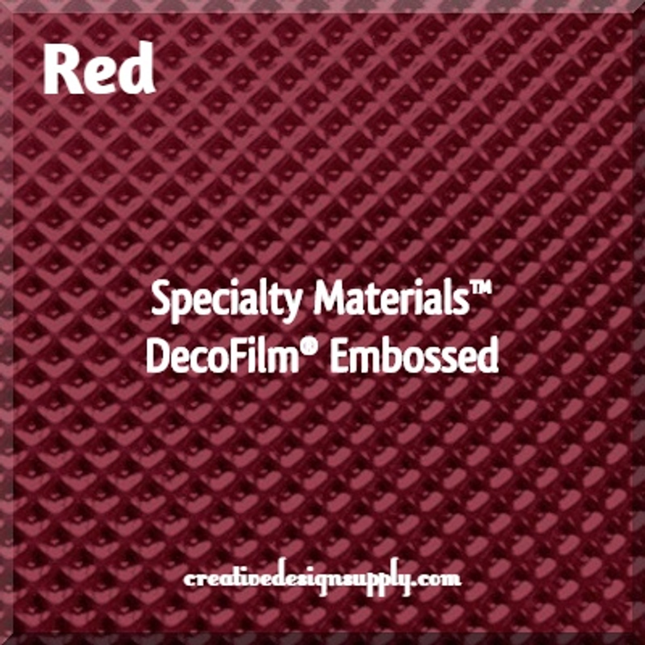 Specialty Materials™ DecoFilm® Embossed | Red