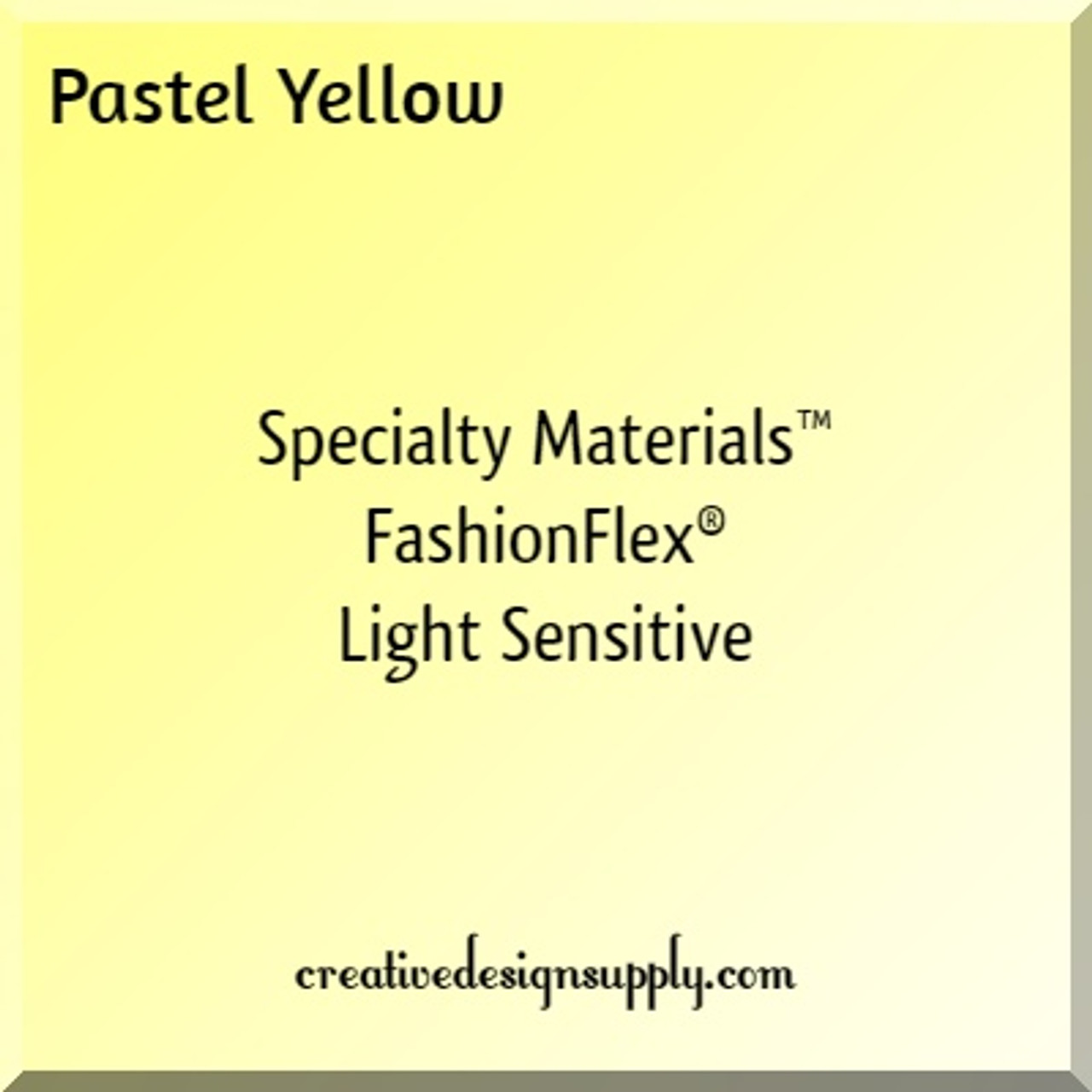 FashionFlex® Light Sensitive | Pastel Yellow