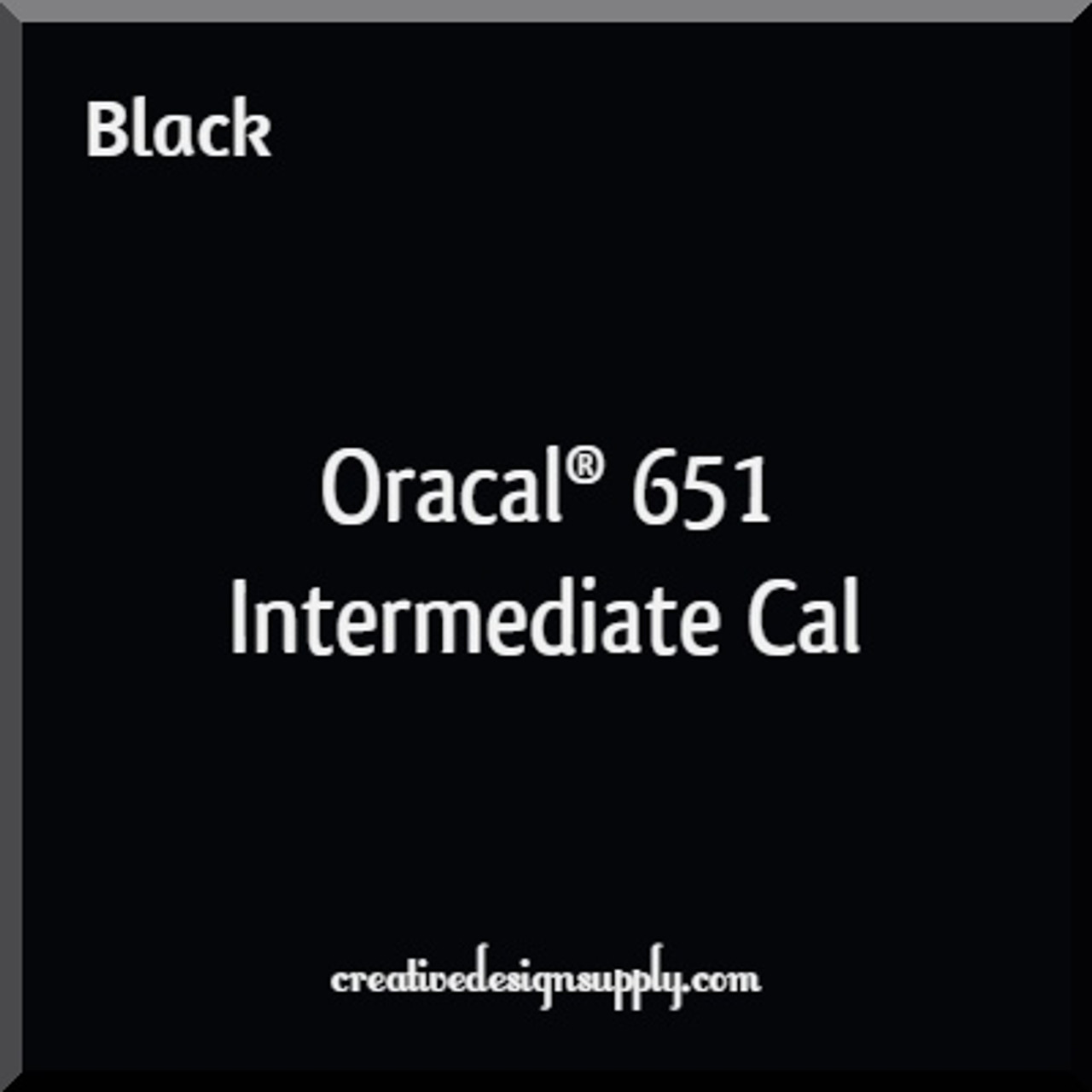 Oracal® 651 Intermediate Cal | Black