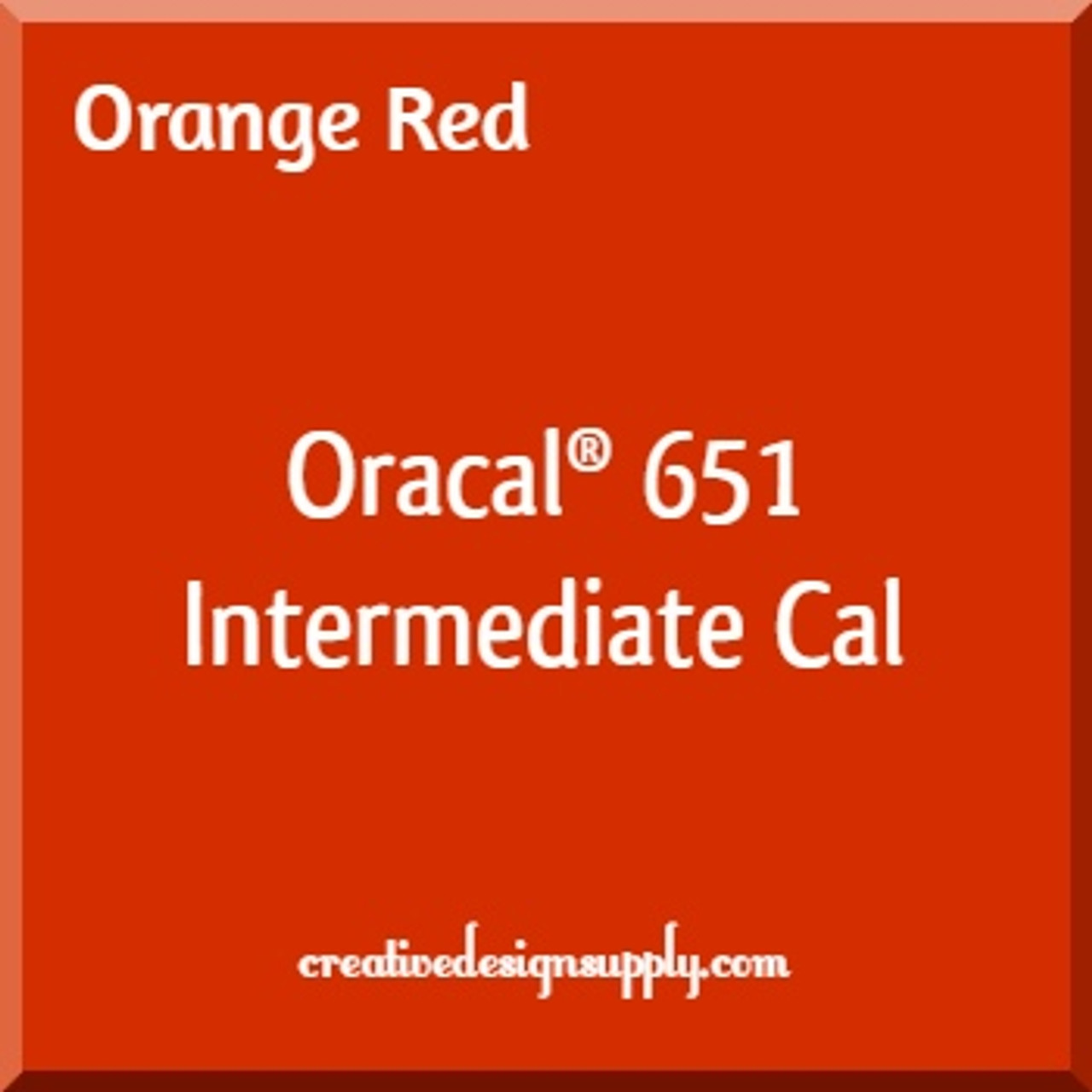 Oracal® 651 Intermediate Cal | Orange Red