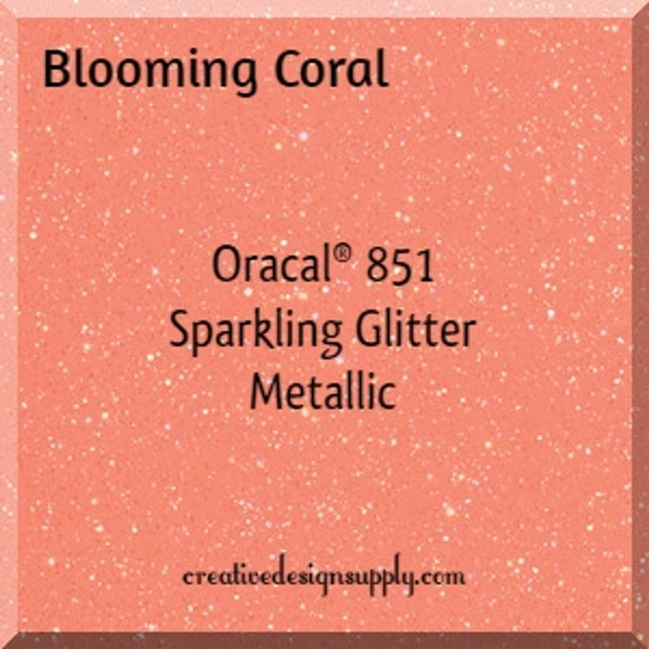 Oracal® 851 Sparkling Glitter Metallic | Blooming Coral