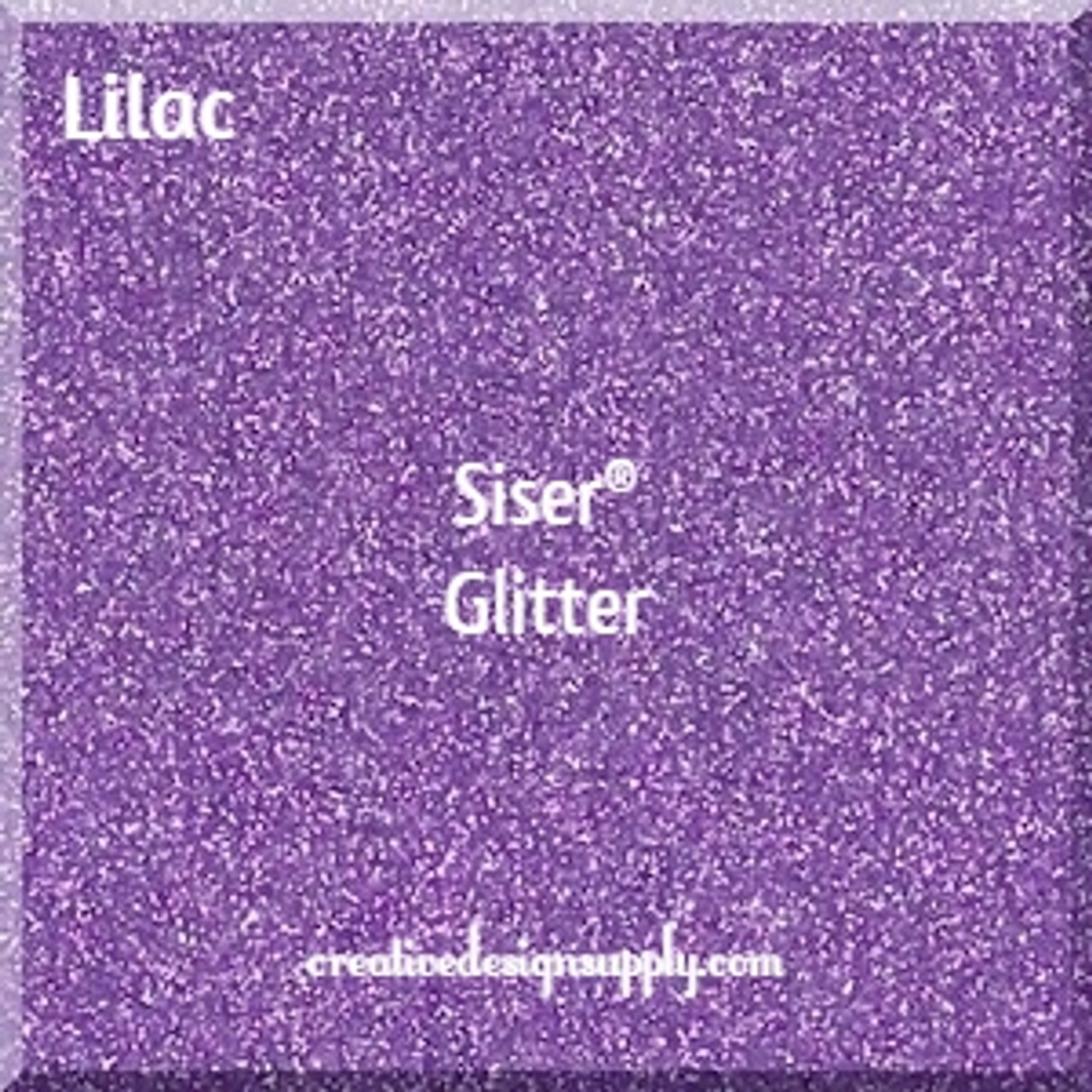 Siser Glitter HTV 20 x 12 Sheet - Iron on Heat Transfer Vinyl (Lilac)