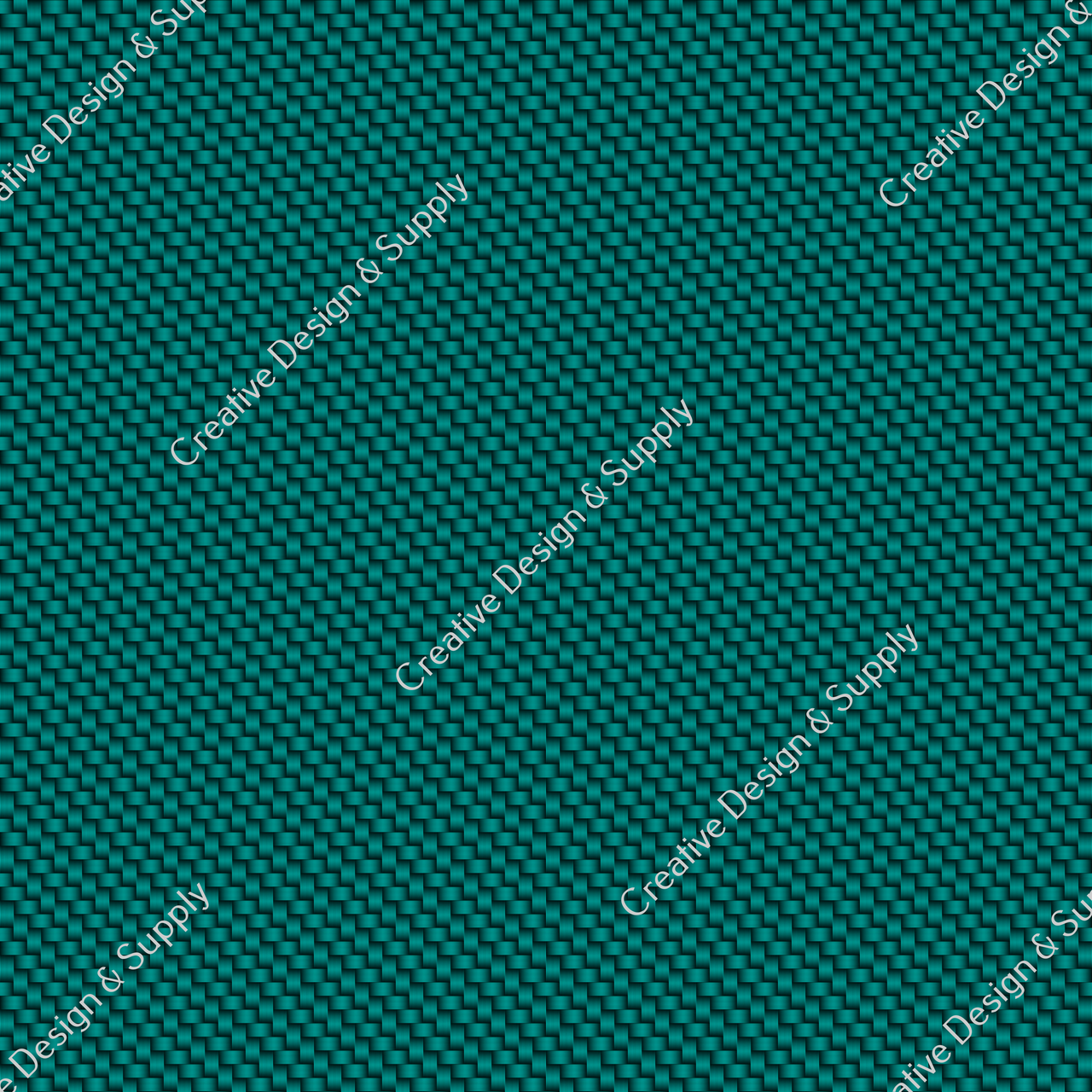 CDS Exclusive Printed Vinyl | Teal Carbon Fiber