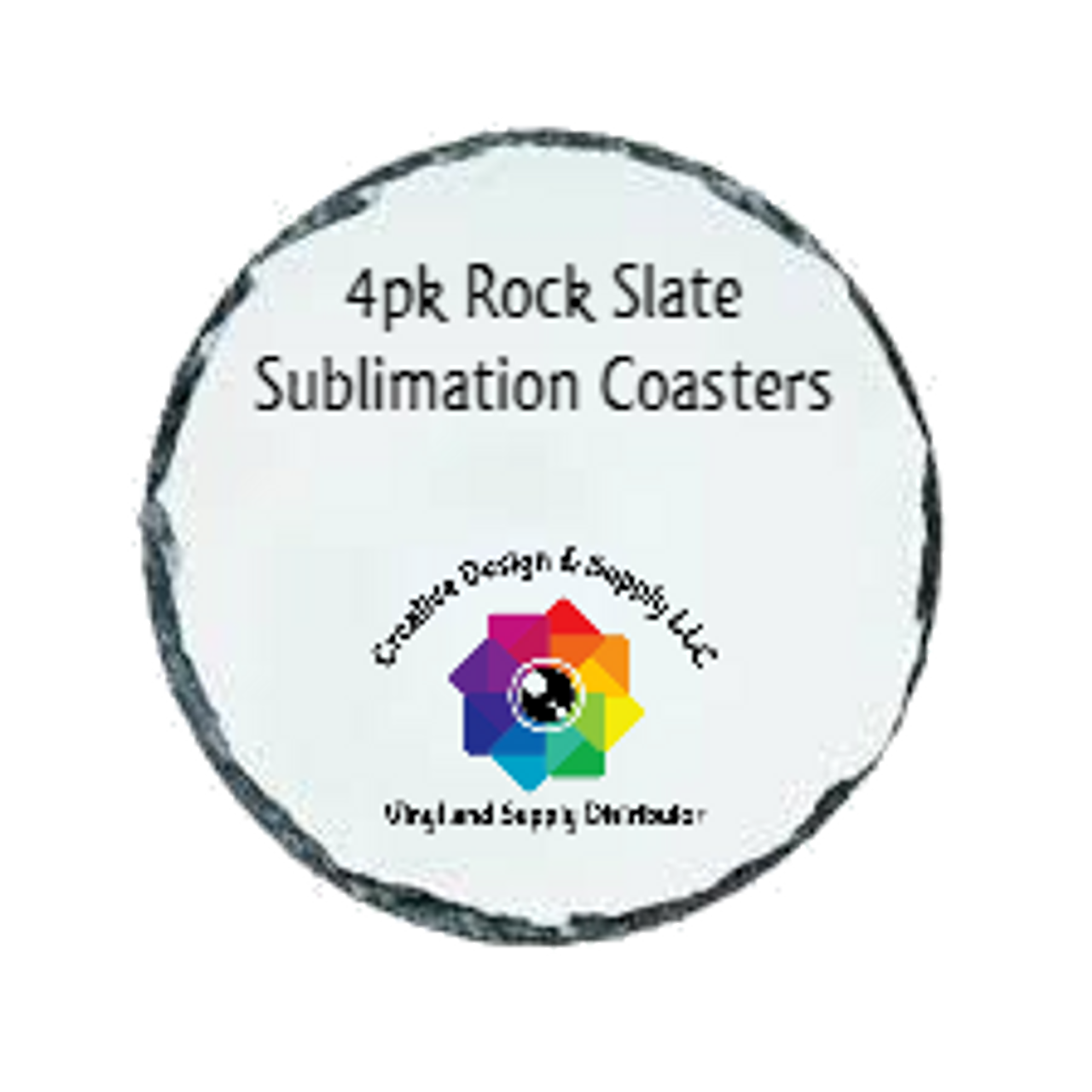 CDS Sublimation Blanks  4pk Blank Rock Slate Coasters