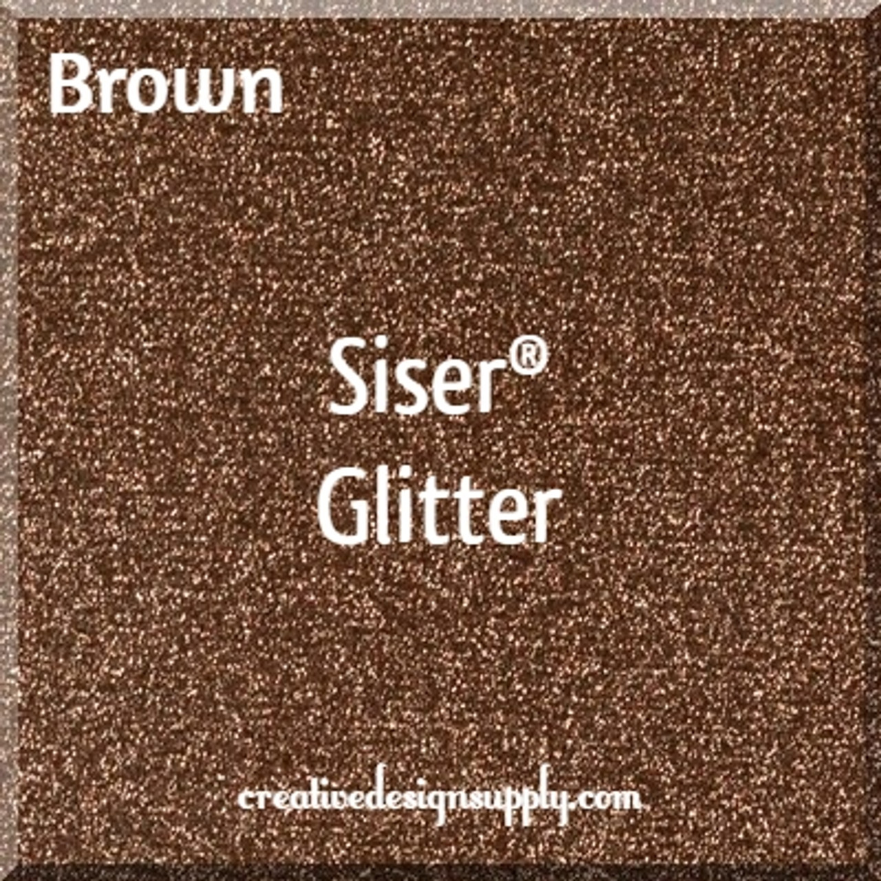 Siser® 12" Glitter Heat Transfer Vinyl | Brown