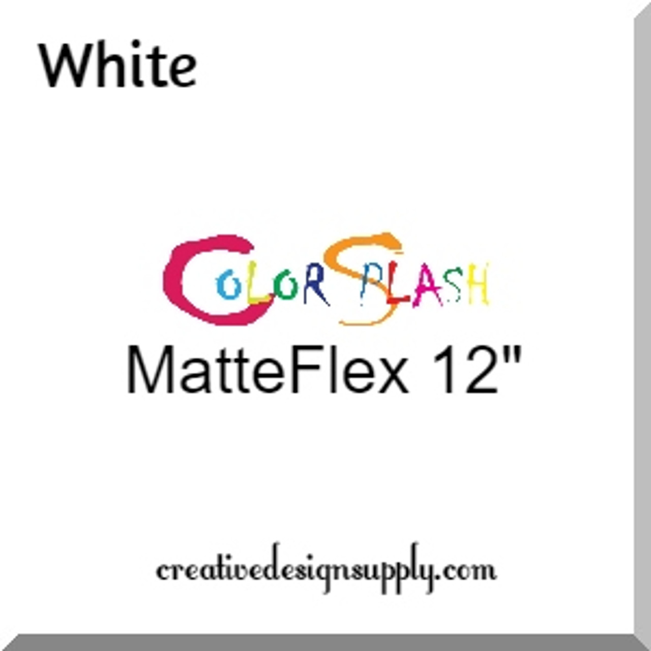 ColorSplash MatteFlex 12" | White