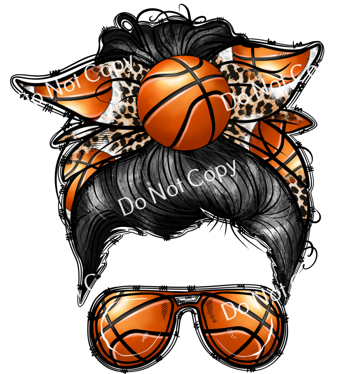 ColorSplash Ultra | Basketball Mom Messy Bun