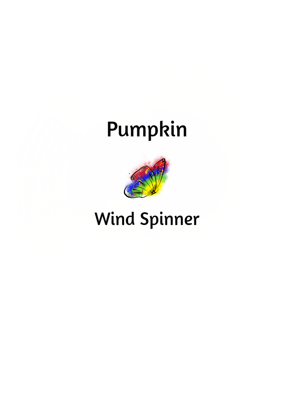Pumpkin Sublimation Wind Spinner